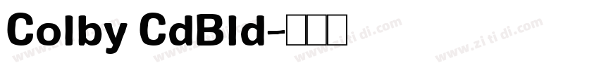 Colby CdBld字体转换